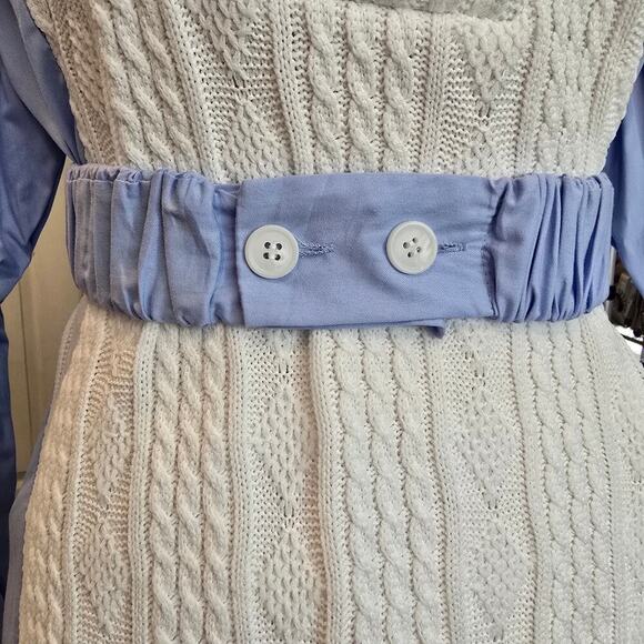 Storets Blue Knit Shirt Dress Sz. S/M - Picture 3 of 9